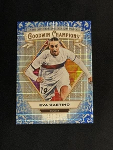 2025 Upper Deck Goodwin Champions Eva Gaetino Blue Checkers, Serial #057/249 - Picture 1 of 3
