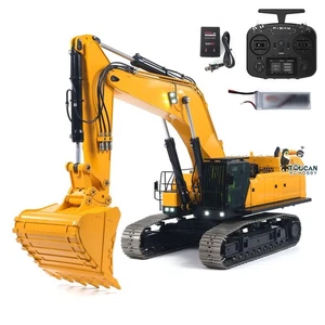 Heavy Machine 1/14 Hydraulic RC Excavator 395F RTR Metal Digger 1.0L Dual Pump - Picture 1 of 12
