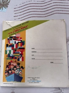 NY 1963-64 Worlds Fair Souvenir 45, It’s A Small World (Disney) - Picture 1 of 4