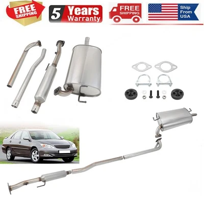 Resonator Pipe Rear Muffler Exhaust System Kit for Toyota Camry 2.2L 1997-2001 - Image 1 of 4