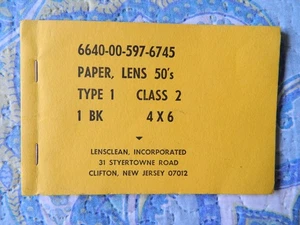Linsenpapier 50er Typ 1 Klasse 2 6640-00-597-6745 - Bild 1 von 3
