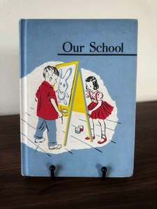 A Vintage 1957 Hardback Copy Of Our School A Sheldon Basic Reading Series - Bild 1 von 3
