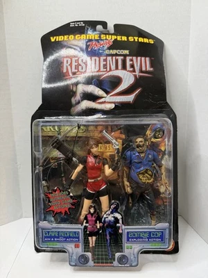 Figuras de acción Toy Biz Resident Evil 2 Claire Redfield y Zombie Cop 1998  Foto 1 de 4
