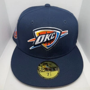 New Era 59FIFTY Oklahoma City Thunder Fitted Hat Size 7 1/4 - Picture 1 of 6