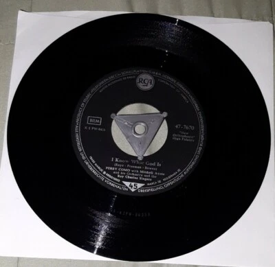 Perry Como Germany import 45 I Know What God Is / Delaware RCA 47-7670 ex - Image 1 of 2