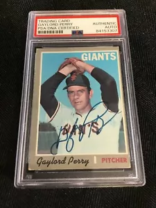 1970 TOPPS 560 GAYLORD PERRY GIANTS HALL OF FAME SIGNED PSA/DNA AUTO AUTOGRAPH - Bild 1 von 3