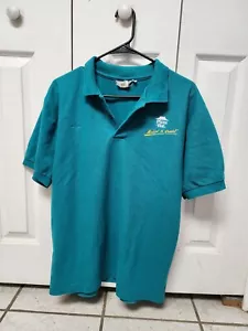 Vintage Pizza Hut Uniform Polo Shirt - GREEN - Size M - Picture 1 of 2