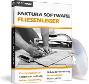 Fliesenleger Software,Handwerker Rechnungsprogramm inkl. Angebote u. Mahnwesen - Bild 1 von 12