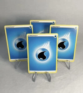 2020 Pokémon TCG 4X Basic Water Energy Cards - Picture 1 of 2
