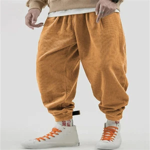 Men Casual Pants Workout Baggy Sports Sweatpant Street Drawstring Long Trousers - Picture 1 of 12
