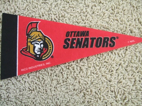 Ottawa Senators NHL Hockey Team Mini 9" Souvenir Felt Pennant Flag NEW Cover