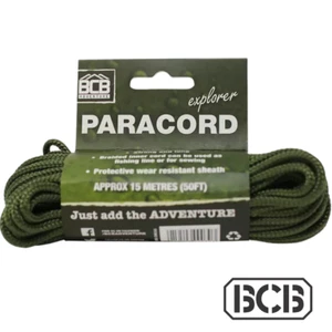 BCB olivgrünes Paracord - Mehrzweck, stark & langlebig, 15 m Länge 50 kg/250 kg - Bild 1 von 2