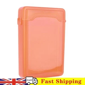 3.5 Inch IDE SATA HDD Hard Drive Disk Storage Box Plastic HDD Caddy Case(Orange) - Afbeelding 1 van 12