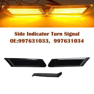 Smoked LED Sequential Blinker Side Indicator Turn Signal fit Porsche987 997 911 - Picture 1 of 16