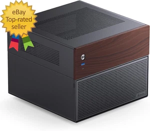 N4 Black NAS Pc Case, Walnut Wood, 8-Drive Bay/6 * 3.5 "HDD (4 Hot-Swap,2 Non Ho - Picture 1 of 9
