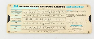 HP 5952-0948 Reflectometer & Mismatch Error Limits Slide Rule Calculator - Picture 1 of 4