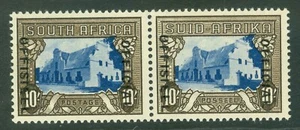 SG O51 Südafrika 1950-54. 10/- Blau & Anthrazit. Eine makellose unmontierte postfrische... - Bild 1 von 1