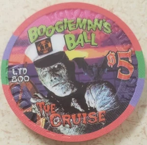 Chip de casino Aladdin $5 Las Vegas como nuevo Halloween" LTD 800 boogieman sin circular - Imagen 1 de 3