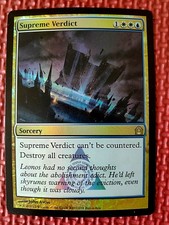 MtG Foil SUPREME VERDICT 201/274 Return to Ravnica Buy-a-Box Promo Magic NM