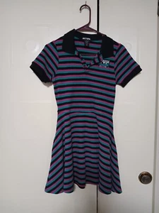 Hot Topic Sad Songs Striped Polo Dress Skater Dress size Extra Small  - Picture 1 of 13