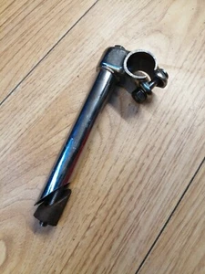 retro town bike steel quill stem 22.2 mm 1 inch short reach used chrome - Picture 1 of 5