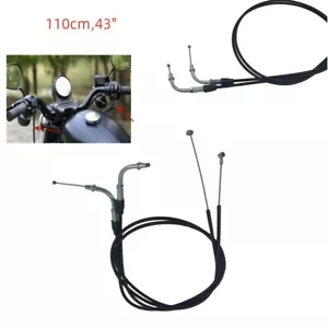 2x 110cm Throttle Cables Accelerator Wire Line for Harley Sportster 883 1200 - Picture 1 of 12
