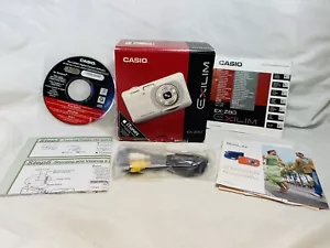 Casio Exilim EX-Z80 Digital Camera BOX ONLY W/manual,cable & Disc - Picture 1 of 10