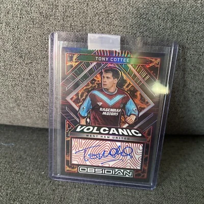2022-23 TONY COTTEE PANINI OBSIDIAN VOLCANIC ORANGE AUTO #ED 16/25 - Image 1 of 3