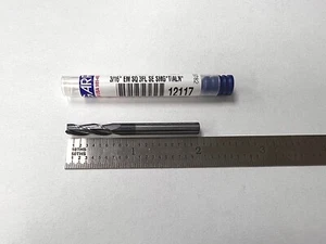 GARR 12117 3/16 X 3/16 SHANK 3 FLUTE 2IN OAL TIALN COATED CARBIDE END MILL USA - Picture 1 of 3