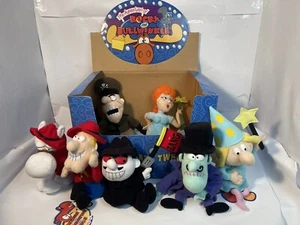 Vintage Rocky & Bullwinkle CVS Set of 8 Plush Beanbags NWT w/store display - Picture 1 of 11