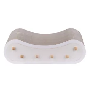 Kratzpappe JUNIOR weiß Kratzbrett Kratzkarton Katzensofa Kratzsofa Kratzbett XXL - Bild 1 von 2