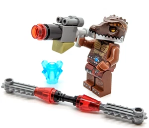LEGO Chima Minifigure CRUG (loc004) Crocodile Swamp w/ 2 Weapons & Crystal - Picture 1 of 7
