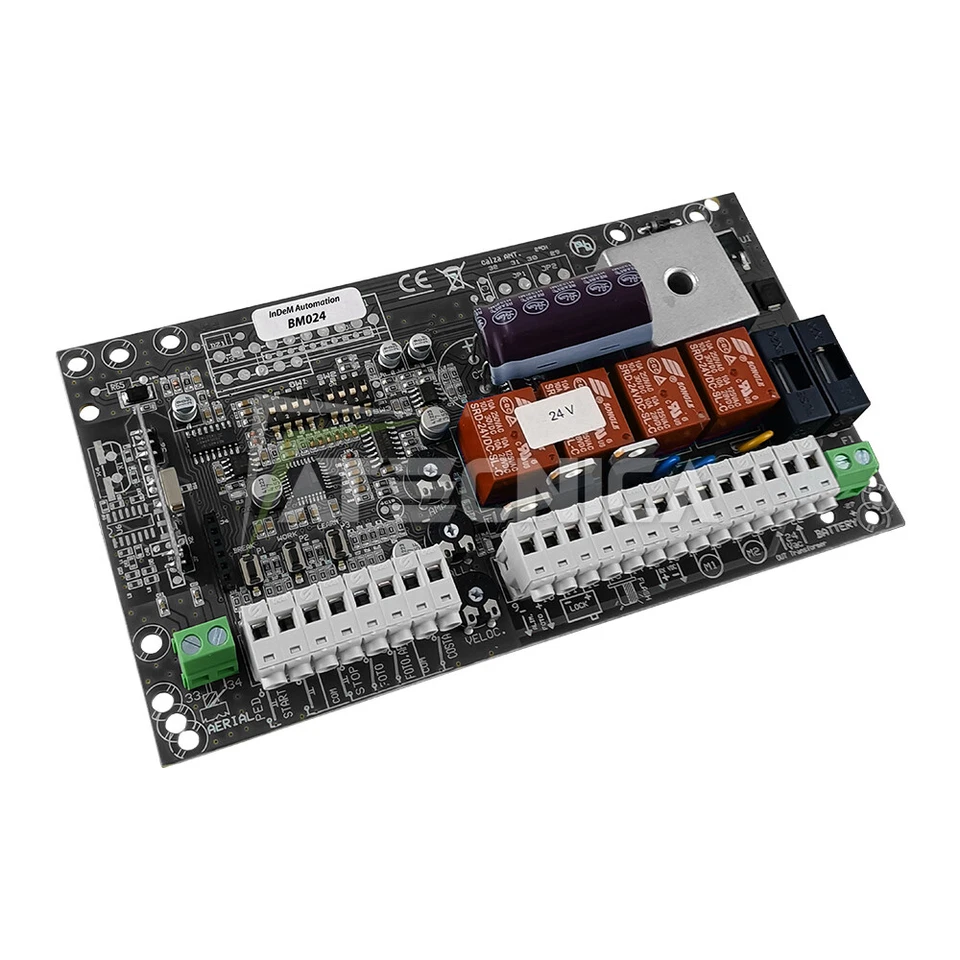 INDEM AUTOMATION Centrale scheda universale per cancelli ante battenti 24V inDeM BM024