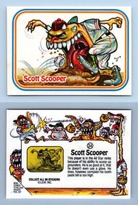 Scott Scooper #34 Awesome! All Stars Baseball 1988 Leaf Trading Card/Sticker - Picture 1 of 1