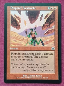 Magic The Gathering ONSLAUGHT PINPOINT AVALANCHE red card MTG - Picture 1 of 2