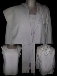 BONNE FEMME Paris Womens 3 Piece Pants Suit Top Blazer Jacket Sz 30 USA 10 Brown - Picture 1 of 11