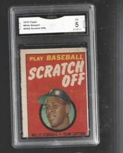 1970 Topps Scratch Off #NNO Willie Stargell GMA Grade 5 EX - Picture 1 of 1
