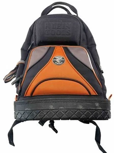 Klein Tools Tradesman Pro Orange/Black Electrician Tool Bag Backpack - Picture 1 of 22
