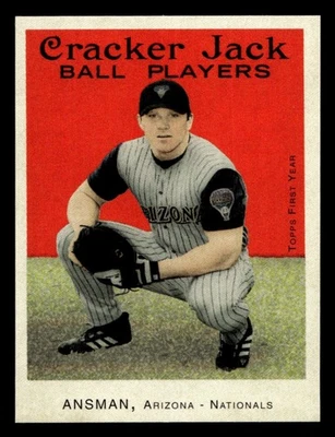 2004 Topps Cracker Jack Mini Sticker Craig Ansman #202 Arizona Diamondbacks - Image 1 of 2