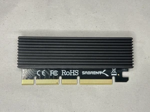 Sabrent NVMe M.2 SSD to PCIe X16/X8/X4 Card with aluminum heat sink (EC-PCIE) - Afbeelding 1 van 2
