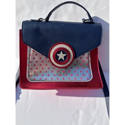 Danielle Nicole Disney Captain America Satchel Crossbody Bag Purse - Image 1 of 4