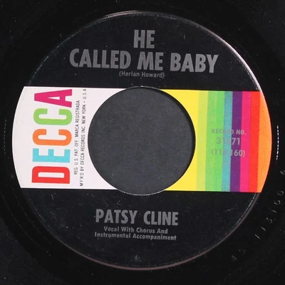 PATSY CLINE: he called me baby DECCA 7" Single 45 RPM - Image 1 of 2