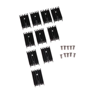 10 Stück 15x11x25mm Aluminium Kühlkörper für 220 Mosfet Transistoren - Afbeelding 1 van 7