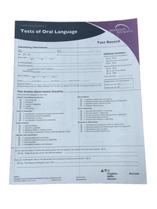 Woodcock-Johnson IV Tests of Oral Language Test Record WJ IV OL assessment 25 - Imagen 1 de 2