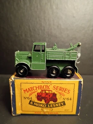 Matchbox #64A Scammell Breakdown Truck BPW   1959 Orig B3 Box - Image 1 of 4