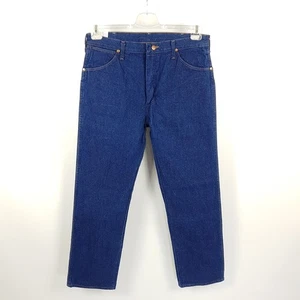 Vintage Wrangler Jeans 13MWZ Herren W35 L32 Blau Cowboy Cut USA Made Deadstock - Picture 1 of 7