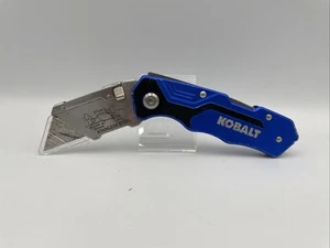 KOBALT Quick Change Folding Lockback Utility Knife - Box Cutter w/ Extra Blades - Picture 1 of 9
