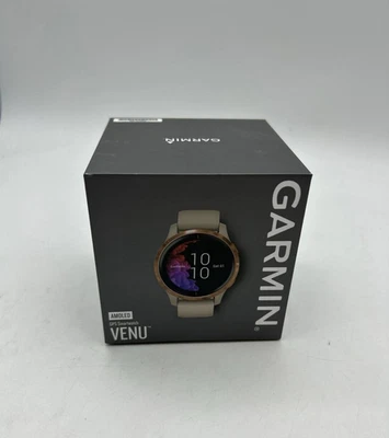 Reloj inteligente Garmin Venu 43 mm AMOLED GPS - oro rosa / arena clara Foto 1 de 4