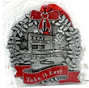 Guirnalda de peltre Winslow Arizona US Route 66 Take It Easy adorno de Navidad - Imagen 1 de 7