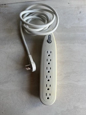 Belkin® Surge Protector  6 Outlets 6 ft Cord 2 Coax for TV/DVD/ETC - Image 1 of 2